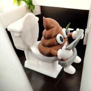 Mr. Poop Bathroom Buddy | Fun Mr. Hanky Toilet Decor | Unique Bathroom Gift